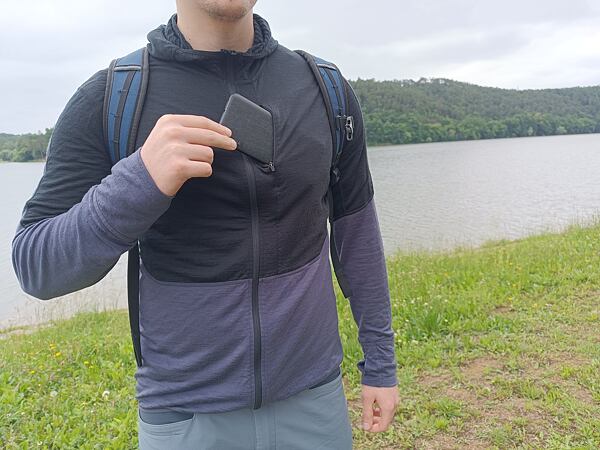 Icebreaker M Merino 200 Realfleece Descend LS Zip H Man férfi pulóver - mellzseb
