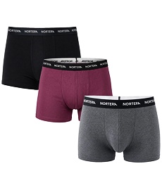 Férfi boxer alsó szett NORTERA FLISP BAMBOO 3 IN (3 PACK)